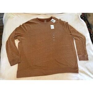 SONOMA Men's 3XB Long Sleeve "The Supersoft Double-Knit" Carmel Pullover SHIRT